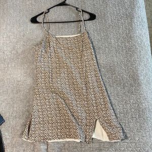 Cute cheetah print spaghetti strap dress